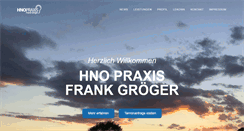 Desktop Screenshot of hno-groeger.de