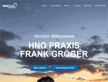 Tablet Screenshot of hno-groeger.de